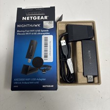 NETGEAR Nighthawk WiFi 6E USB 3.0 Adapter A8000 Tri-Band Wireless Gigabit Speed