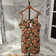 Cider Women's Multicolored 2X Floral Dress