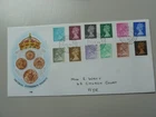 GB FDC 1971 Set First machin definitives Dalrymple Ayr Open PO no cachet Cat £25