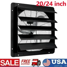 20/24inch Wall Mounted Shutter Exhaust Fan 3500CFM 1500RPM for Attic, Garage