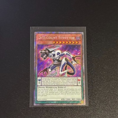 D/D Count Surveyor RA05-EN034 Platinum Secret Rare