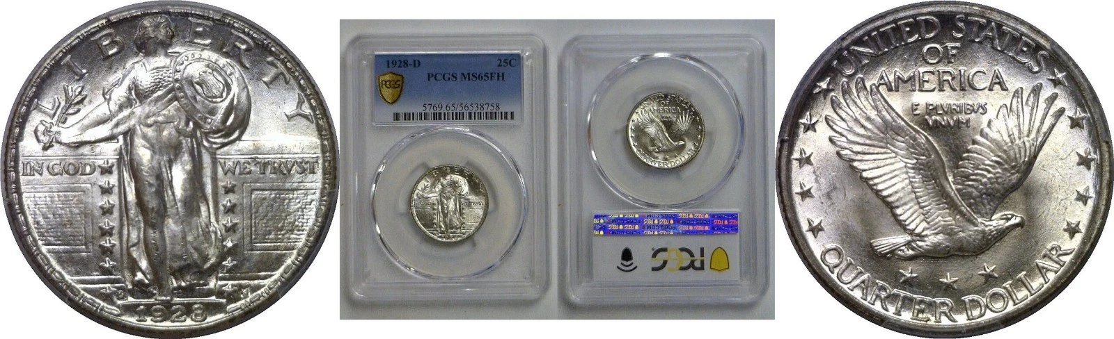 1928-D Standing Liberty Quarter PCGS MS-65 FH
