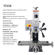Industrial Bench Milling Machine Compact Home BenchDrill Press Bench Lathe Drill