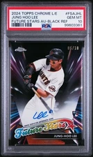 2024 Topps Chrome Future Stars Auto Jung-Hoo Lee Logofractor /10 RC PSA 10 Pop 1
