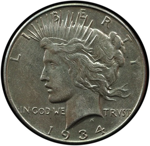 1934 Peace Dollar AU/BU
