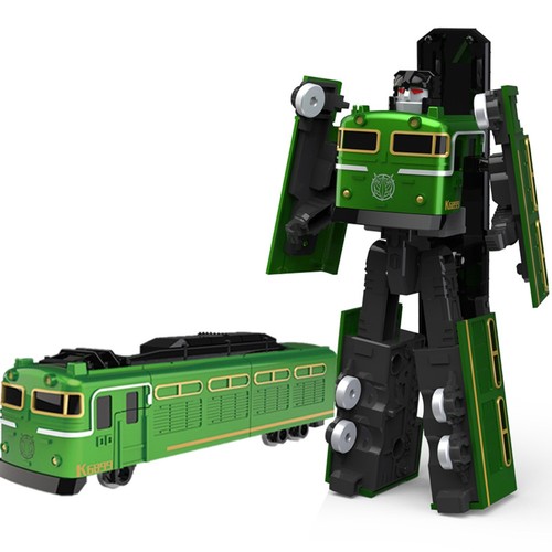 2 in 1 Verformungsroboter Zug Planierraupe Technik Fahrzeug Roboter Kinder Spielzeug - Bild 13 von 21