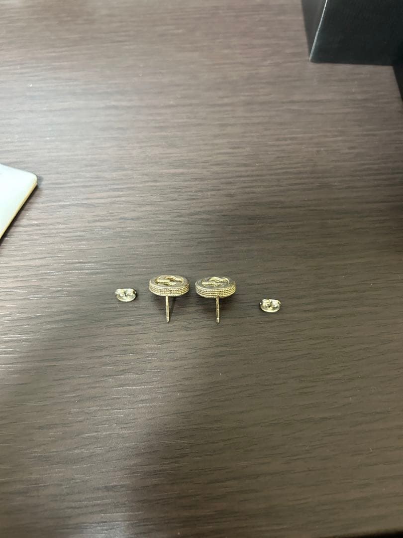 GUCCI Interlocking Silver Earrings Studs Authenti… - image 4