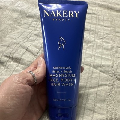 Nakery Beauty SkinRecovery Magnesium Face Body Hair Wash 6.76 fl oz Sulfate-Free
