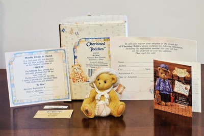 1993 Cherished Teddies Monthly Bear Phoebe February Birthday #914762 NIB COA 