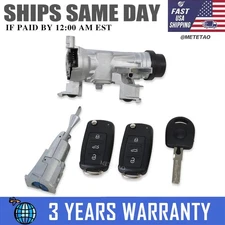 For VW Jetta 2006-2018 W/Remote Key Upgraded Ignition Switch Door Lock Cylinder