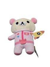 San-X Korilakkuma Pink Spacesuit Bear Plush Toy with Rocket Accessory Tag