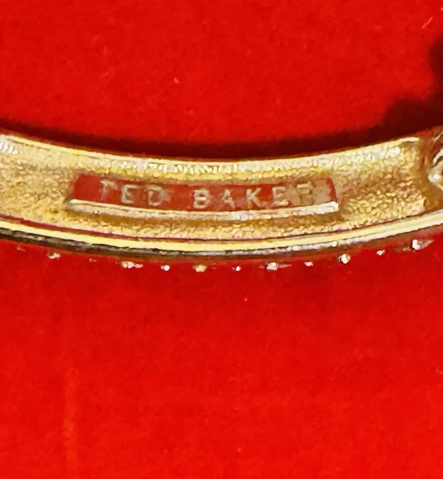 Ted Baker London розовое золото Swarovski кристалл заявление ожерелье - Изображение 3 из 4