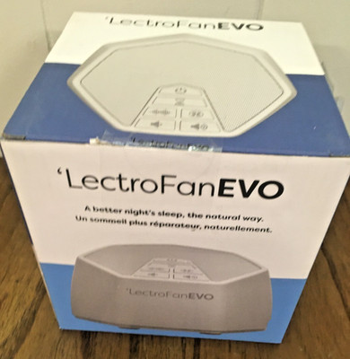 NEW LectroFan ASM1020 EVO White Noise Sound Machine White
