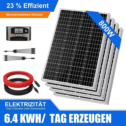 Komplettset 1000 Watt Solarmodul Laderegler Photovoltaik Solaranlage Solar Set - Bild 19 von 20