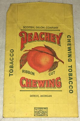 Peachey Chewing Tobacco Bag or Pouch Scotten, Dillon Company Detroit MI