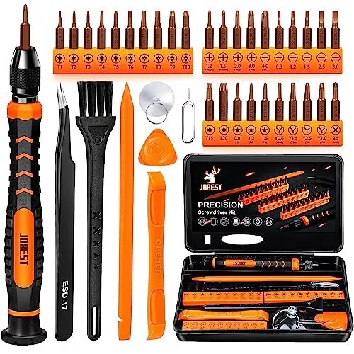JOREST 38Pcs Precision Screwdriver Set Tool Kit with Security Torx T5 T6 T8 T9