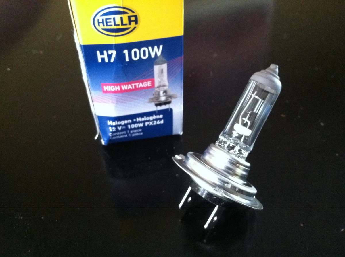 1x HELLA H7 100w Better than Osram /Sylvania GE H7/64210L) Halogen