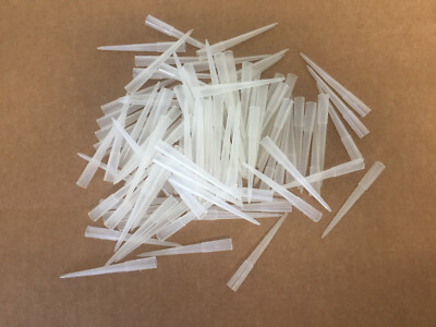 LOT OF 100 BIO PLAS INC. 1010 PIPET TIPS OXFORD WHITE 1-200 ul