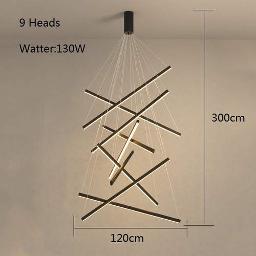 Black Chandelier Lighting LED Home Pendant Light Kitchen Lamp Bar Ceiling Lights - Picture 2 of 9