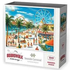 Seaside Carnival 210 Piece Jigsaw Puzzle Boardwalk New