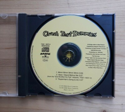 CRASH TEST DUMMIES Mmm Mmm Mmm Mmm MCD | 1993 UK Arista Winnipeg Manitoba | Rock
