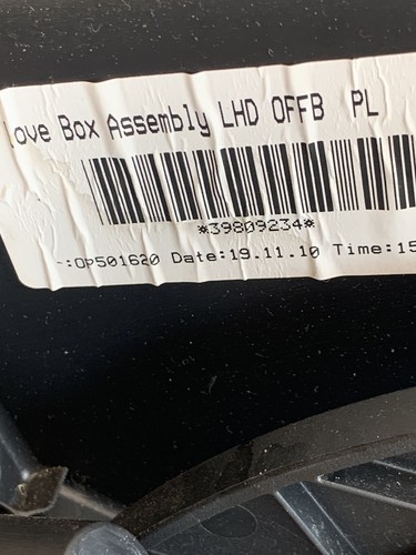 2011-2018 Volvo S60 Glove Box Compartment Charcoal 39809234 OEM - Picture 11 of 12