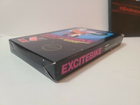 Excitebike HANGTAB No Rev A (Nintendo, 1985) Nes Complete in Box Early Print CIB