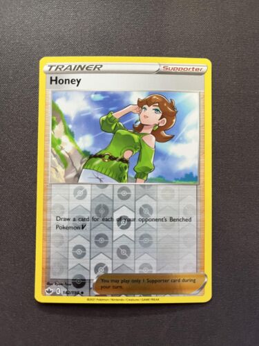 Chilling Reign #142/198 Honey Reverse Holo Pokemon Card - Picture 1 of 2