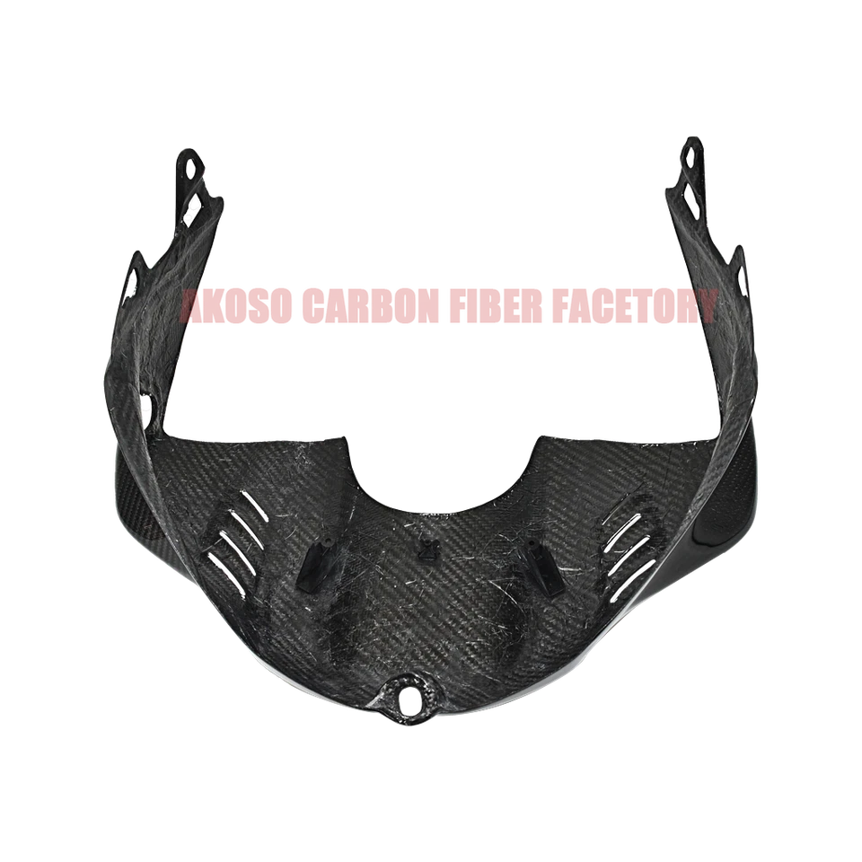 For Yamaha R6 2017-2020 Carbon Fiber Front Gas Tank Air Box Cover Fairing Guard - Image 3 of 4