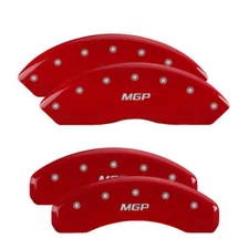 MGP 42014SMGPRD Red Brake Caliper Covers for 2003-2006 Jeep Wrangler