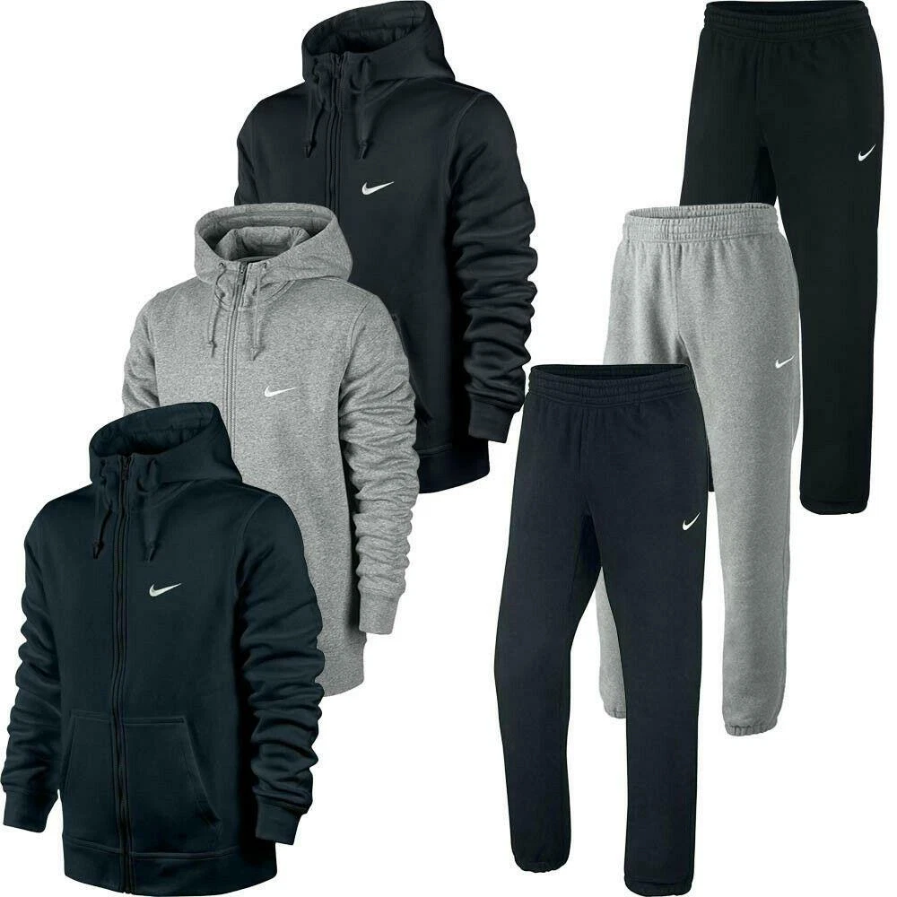 Nike Mens Tracksuit Set Fleece Club Hoodie Joggers Jogging Bottoms  Sweatpants