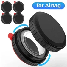 2/4PCS Encased Waterproof Adhesive Airtag Case For Apple Airtag Keychain Holder
