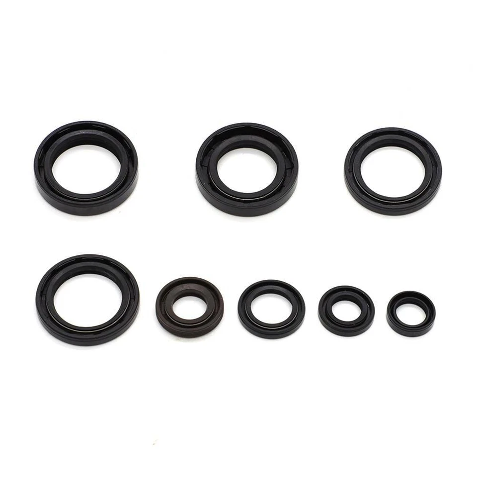 8X Engine Oil Seal Kit For Yamaha DT125 DT175 MX125 MX175 IT175 YZ125 1974-1983 Foto 2 de 4