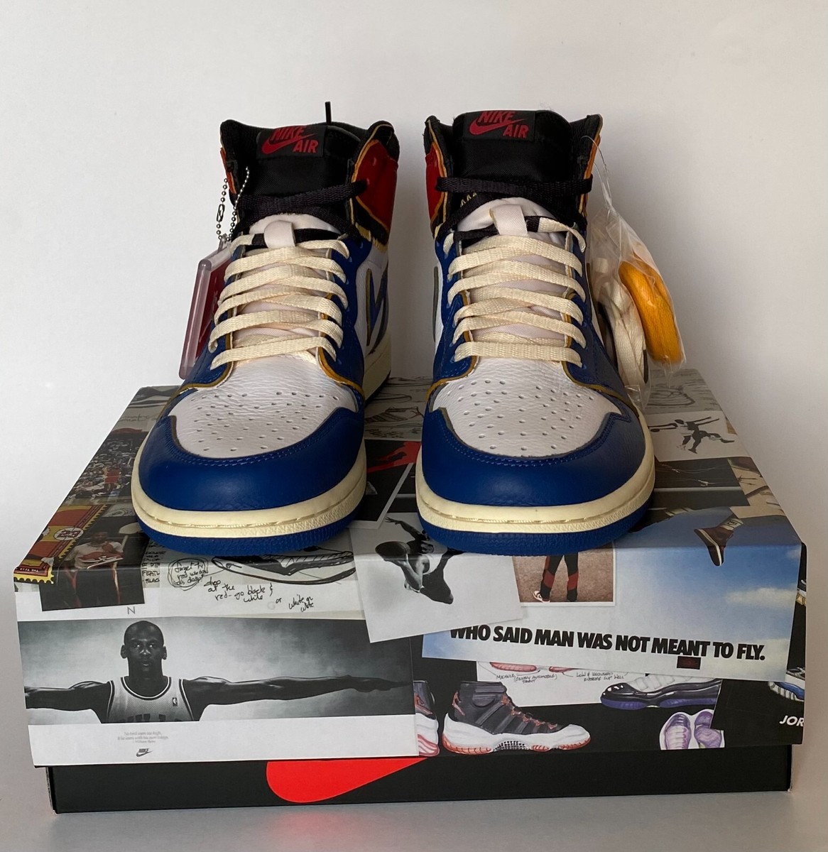 Jordan 1 Retro High Union Los Angeles Blue Toe SZ 9 **BRAND NEW