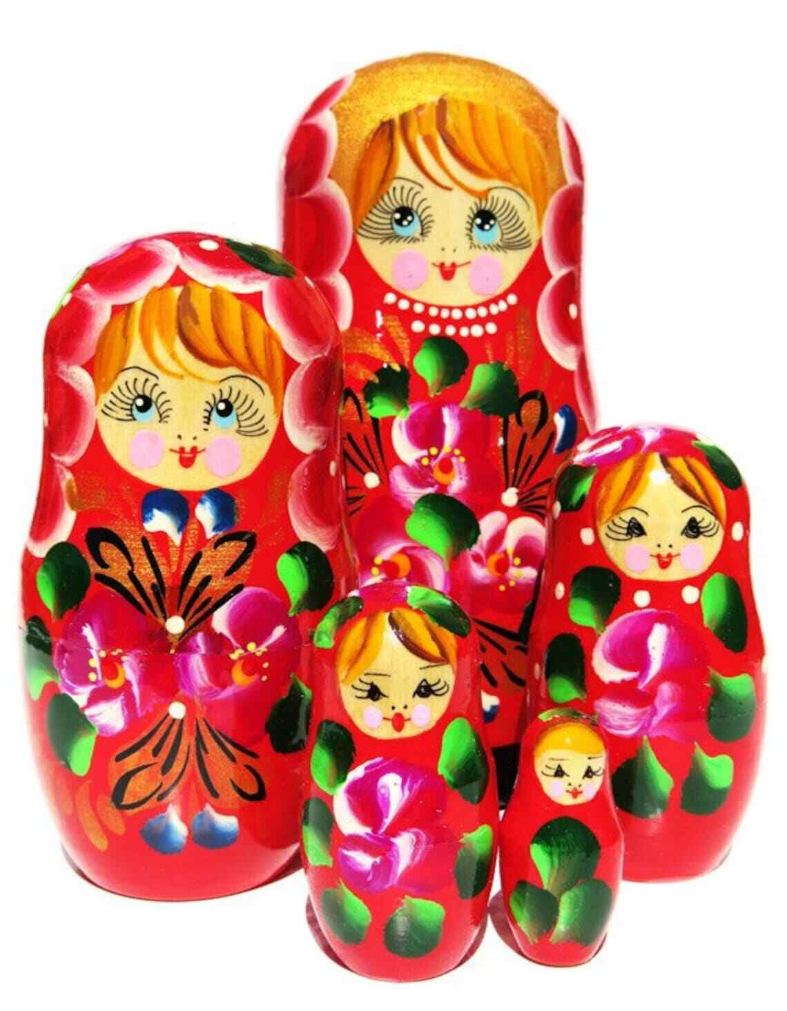 Flower Large Nested Doll Set