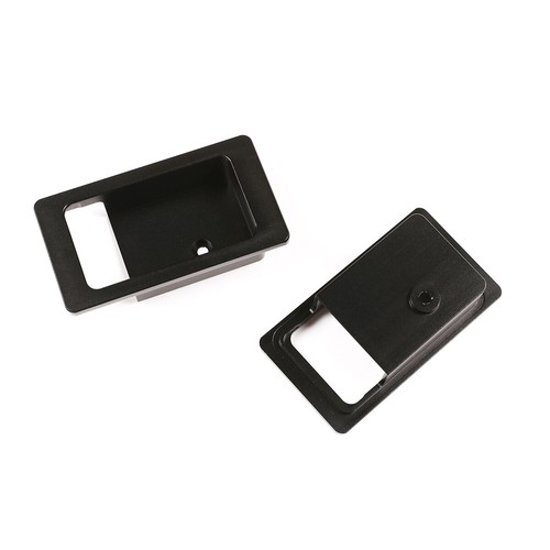 For Land Rover Defender 2004-18 Inner Door Bowl Replacement Alloy Black 2PCS - Bild 5 von 6