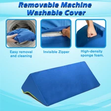Bed Wedge Pillow for Seniors Post-Surgery Incline Support for Bedsore Relief