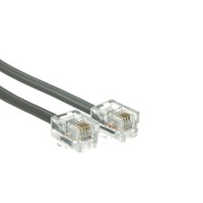 50FT Telephone Cord Data , RJ11, 6P / 4C, Silver Satin, Straight 8101-64150