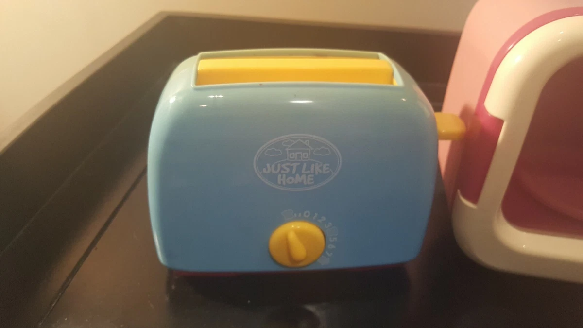 Just Like Home play toy microwave oven toaster cash register. Vintage . Lot 3