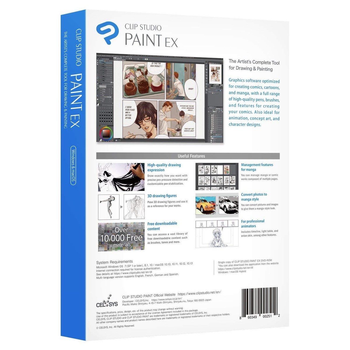 Clip Studio Paint EX V. 1 Win/Mac - Premium Edition - Retail