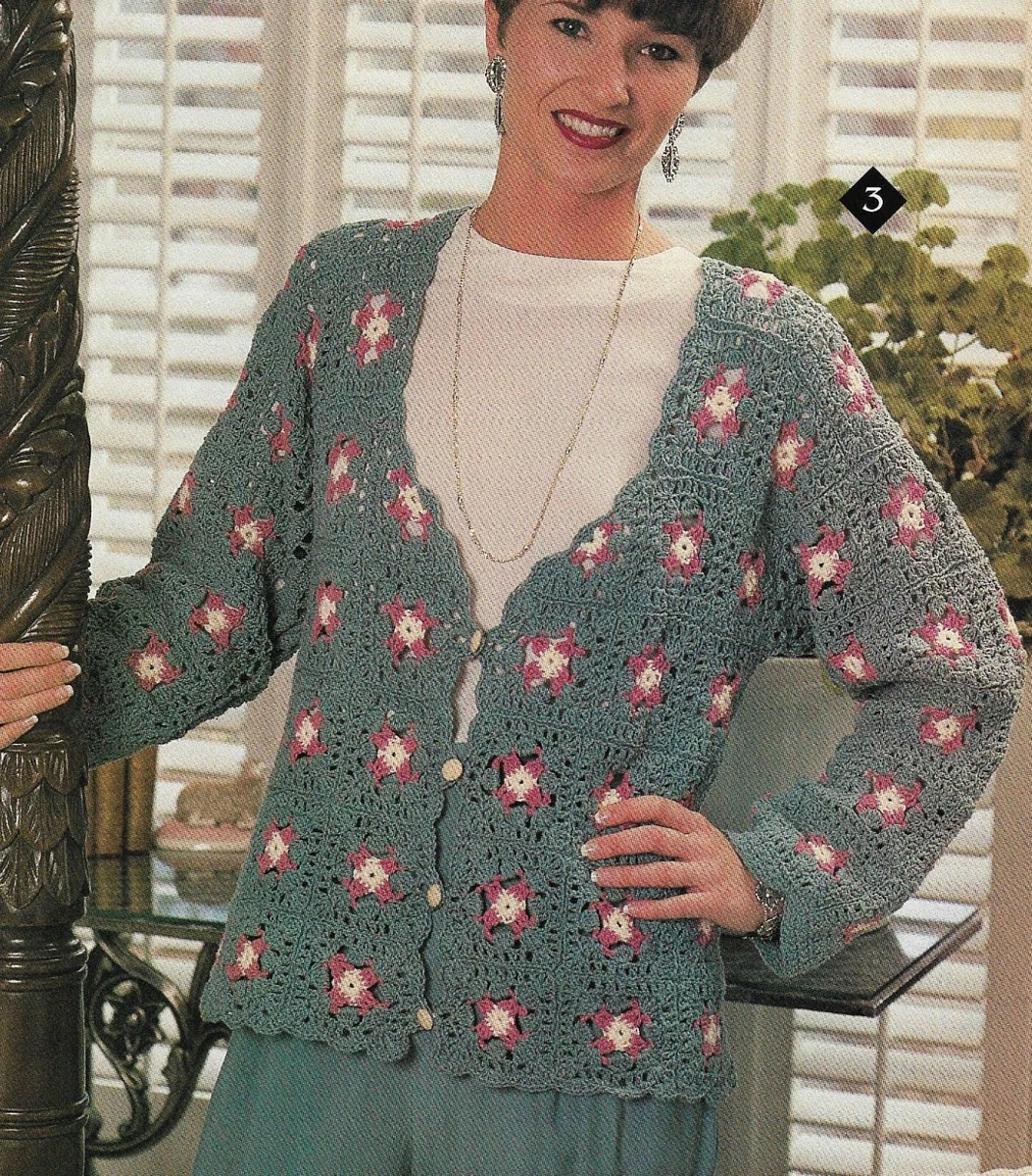 Women's floral cardigan sweaters top
