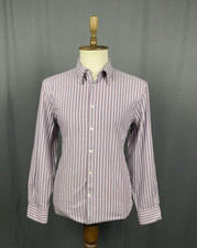 Versace Collection Trend Men's Light Purple Striped  Lognsleeve Shirt Size 43