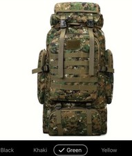 Carp Fishing Rucksack Camo  80 Litre Luggage Tackle Fishing Holdall Rucksack