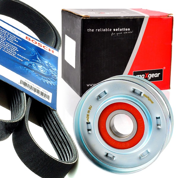 Bosch 6PK1215 Keilrippenriemen + Rolle FüR Renault Clio Scenic Fluence Nissan-image
