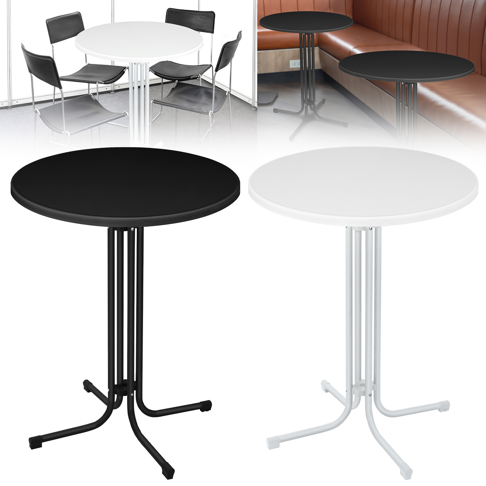 Ø80cm Stehtisch Klappbar Bistrotisch Klapptisch Gastro für Indoor und Outdoor