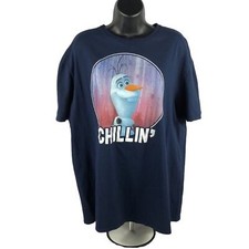 Disney Olaf T-shirt Frozen graphic Tee Crew Neck Shirt size XL