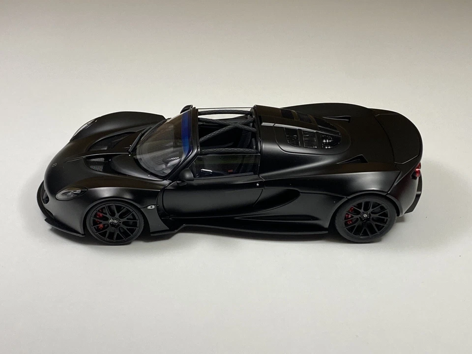 AUTOART 1/18 75401 HENNESSEY VENOM GT MATT CARBON BLACK (gt Spirit Kyosho Otto) - Immagine 4 di 4