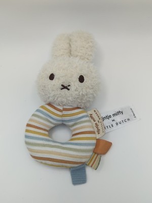 Little Dutch Textiles Miffy Vintage Sunny Stripes Ring Rassel Stofftier
