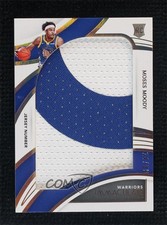 2021 Panini Immaculate Jersey Number 24/50 Moses Moody #JP-MSM Jumbo Patch 6ns
