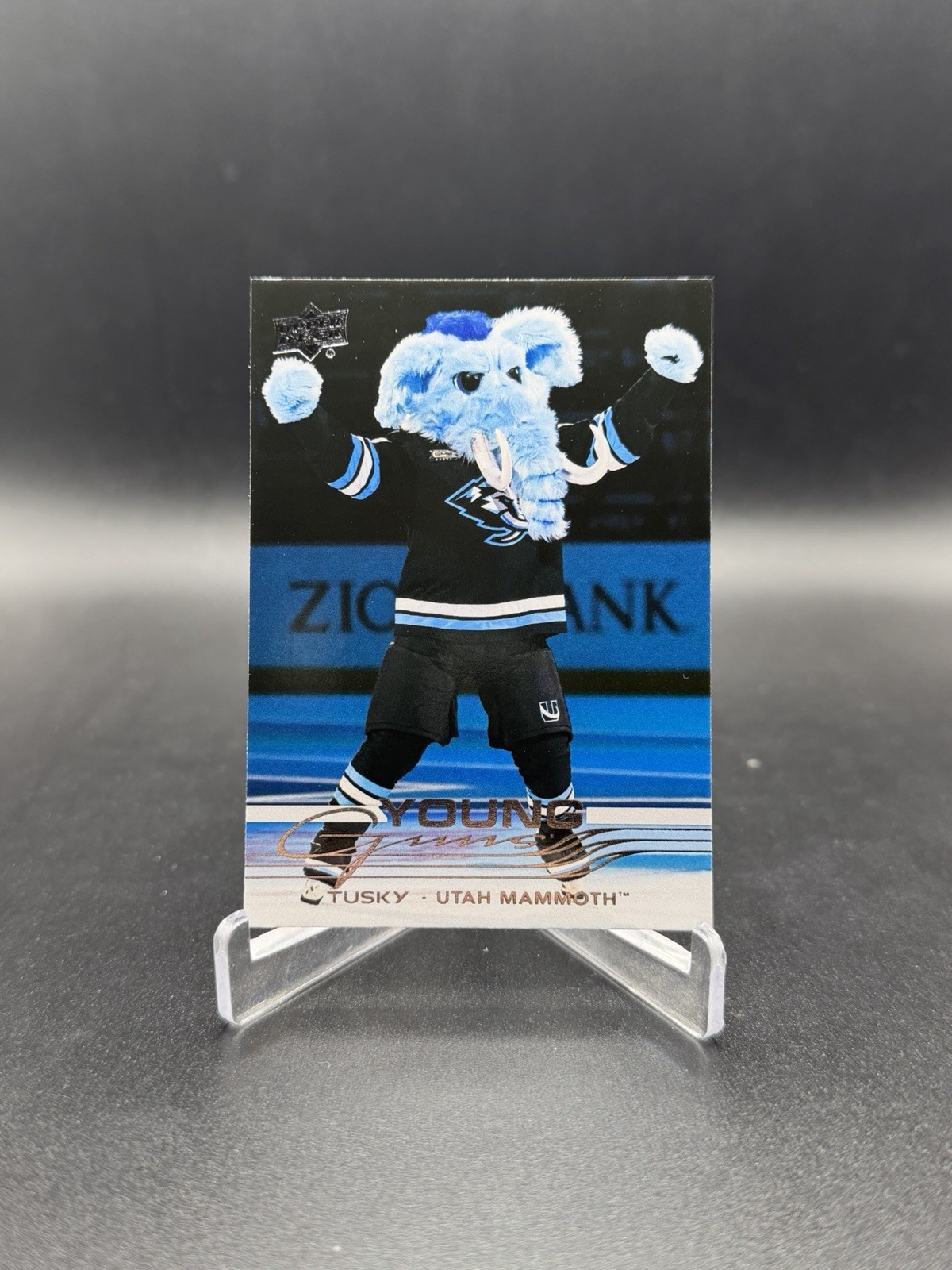 2025-26 Upper Deck Series 2 Tusky Young Guns #498 Utah Mammoth Mascot
